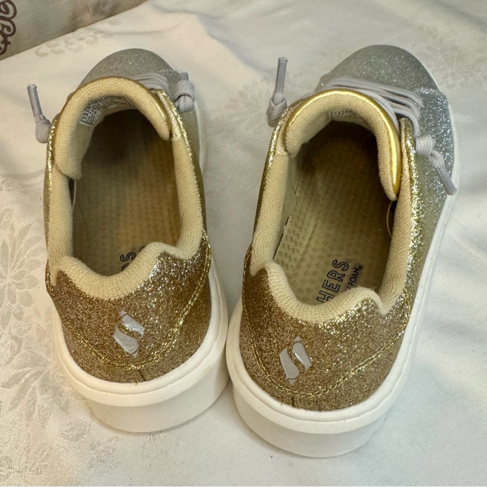 Skechers Women's Silver Sneakers - Picture 2 of 5